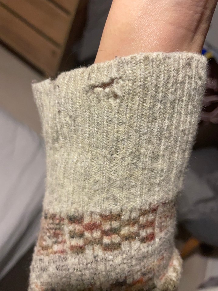 etnik desenli vintage kazak - Görsel 5