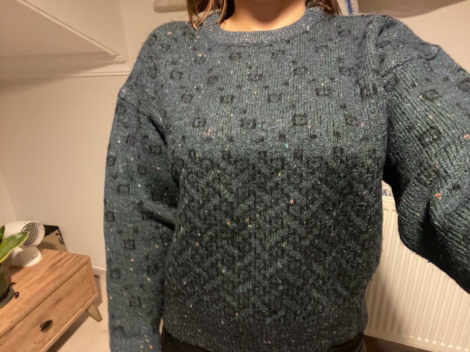 yün vintage kazak - Görsel 5