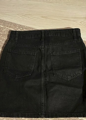 Siyah Denim Midi Mini Etek - Görsel 2