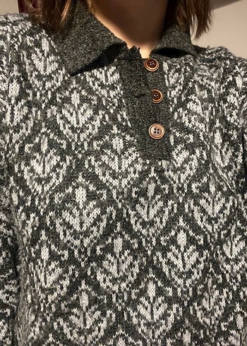 vintage yün kazak - Görsel 5