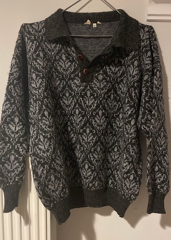 vintage yün kazak - Görsel 3