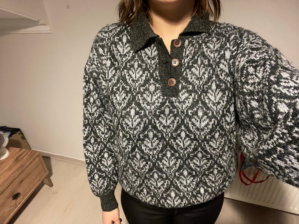 vintage yün kazak - Görsel 2