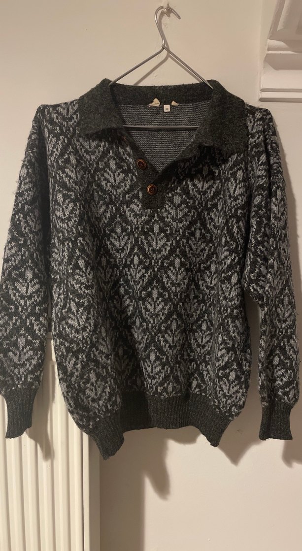 vintage yün kazak - Görsel 3