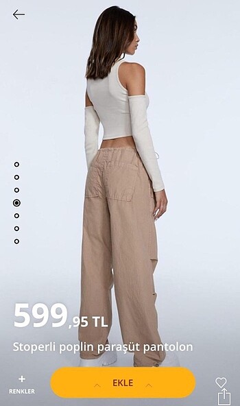 Stradivarius stradivarius paraşüt pantalon