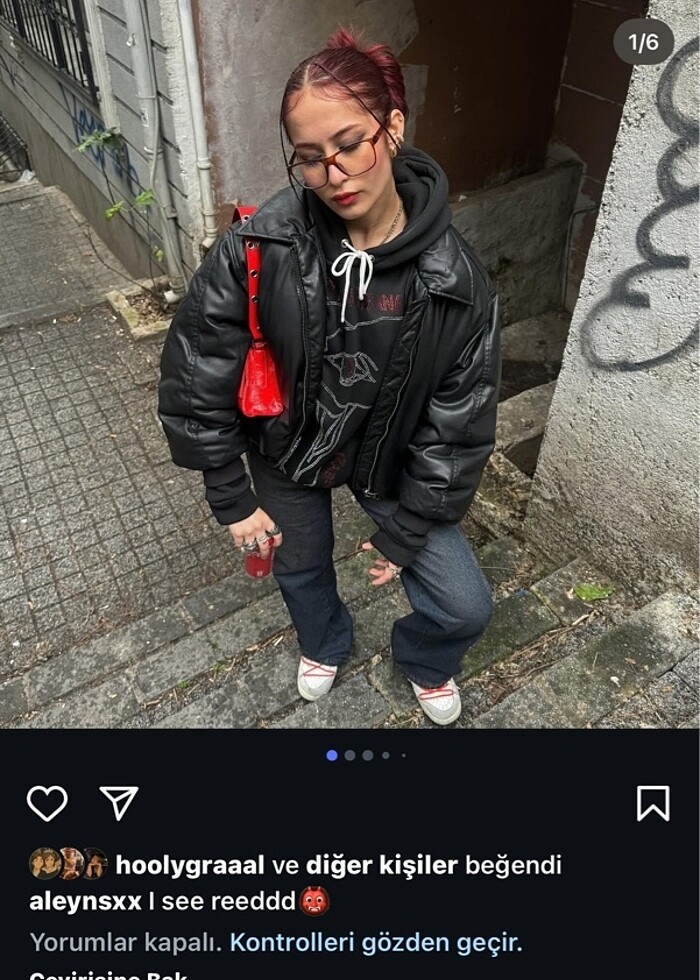 kırmızı çanta - Görsel 5