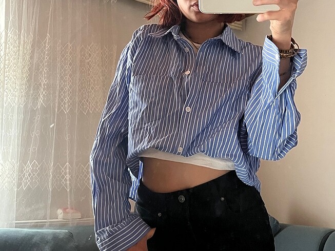 gömlek crop birleşik