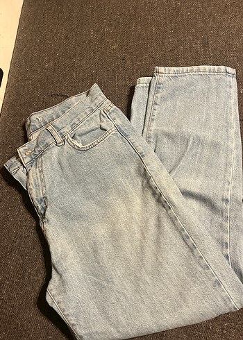Kadın Loose Fit Midi Denim Jean