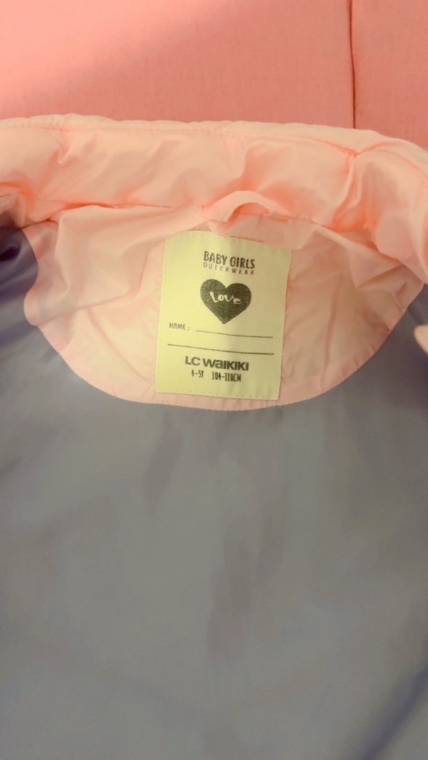 Kızlar için Fermuarlı Beyaz Yelek - Görsel 3