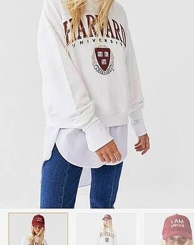 stradivarius harvard sweatshirt
