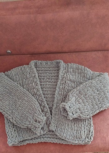 puffy örgü hırka - Görsel 4