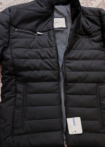 Erkek Siyah Fermuarlı Sokak Stili Mont - Görsel 2