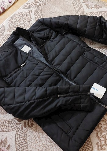 Erkek Siyah Fermuarlı Sokak Stili Mont - Görsel 3