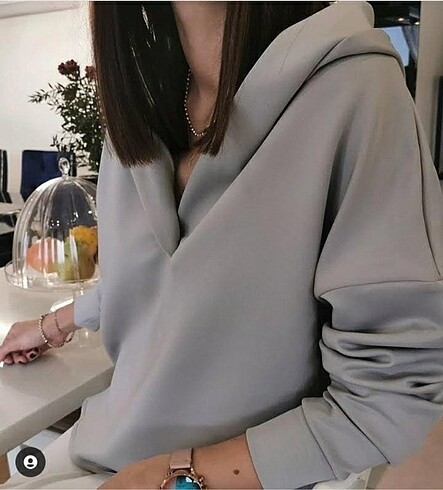 Kapüşonlu salaş cepli model sweat