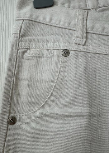 BEYAZ  DENİM PANTOLON - Görsel 7