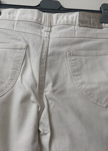 BEYAZ  DENİM PANTOLON - Görsel 5