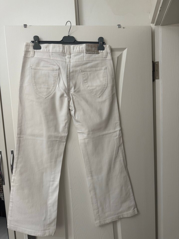 BEYAZ  DENİM PANTOLON - Görsel 2