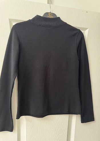 KEÇELİ ÇİÇEK İŞLEMELİ SİYAH  TRİKO - Görsel 7