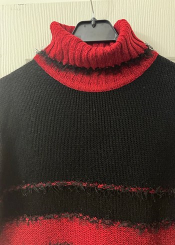 KIRMIZI BOĞAZLI KADIN KAZAK - Görsel 4