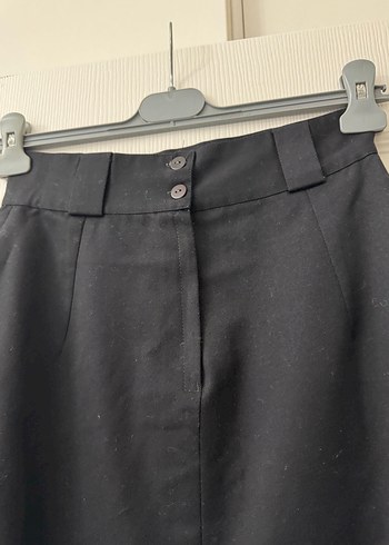 SİYAH UZUN KEMERLİ OFİS ETEĞİ - Görsel 5