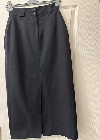 SİYAH UZUN KEMERLİ OFİS ETEĞİ - Görsel 6