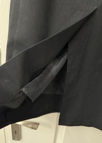 SİYAH UZUN KEMERLİ OFİS ETEĞİ - Görsel 4