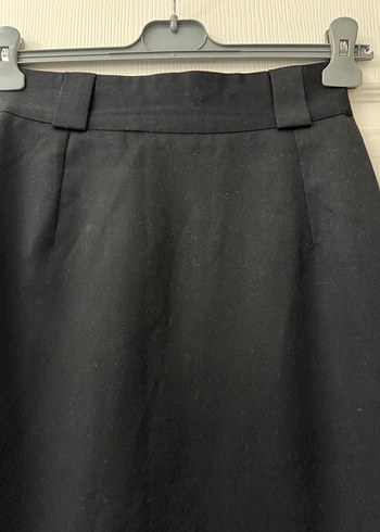 SİYAH UZUN KEMERLİ OFİS ETEĞİ - Görsel 2