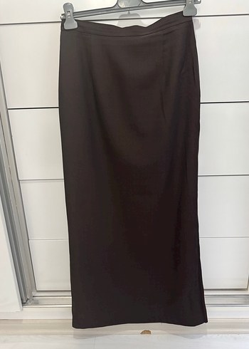 KAHVE  DİLEK HANİF GABARDİN UZUN ETEK - Görsel 7