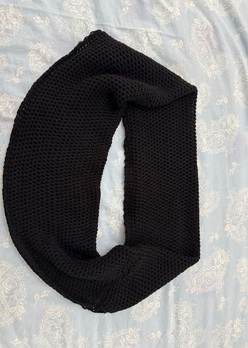 SİYAH KADIN DOLAMALI KAŞKOL - Görsel 2