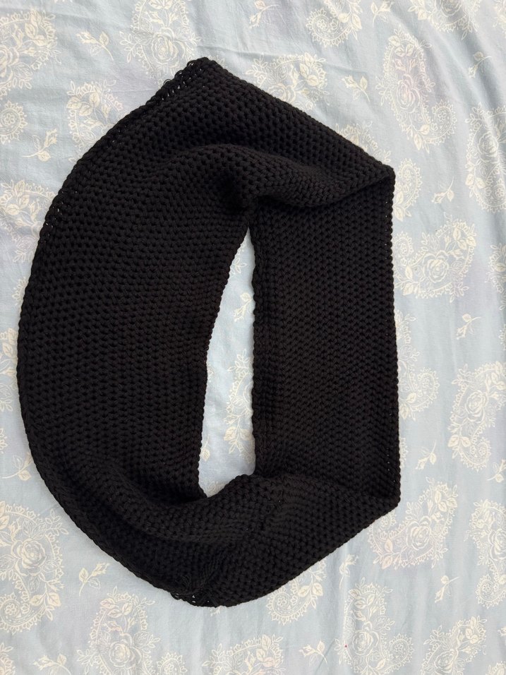 SİYAH KADIN DOLAMALI KAŞKOL - Görsel 2