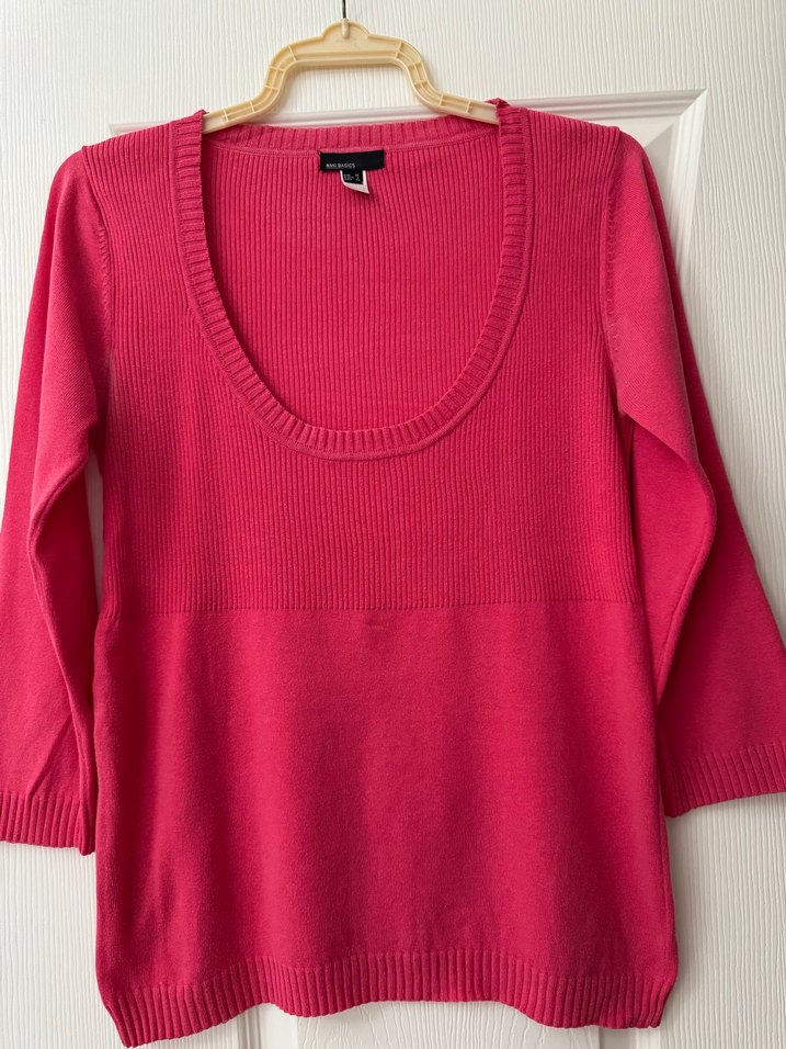 PEMBE MANGO TRİKO KAZAK - Görsel 2