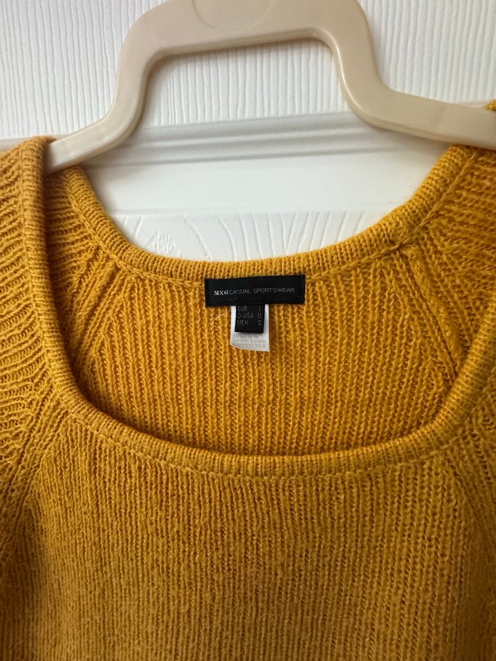 SARI TRİKO MANGO KAZAK - Görsel 2