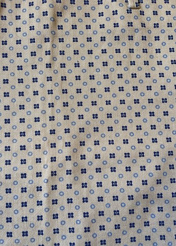 Çiçek desenli bej mini etek - Görsel 3