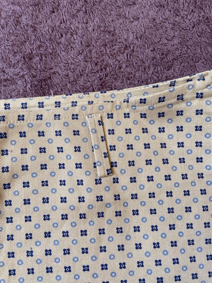 Çiçek desenli bej mini etek - Görsel 4