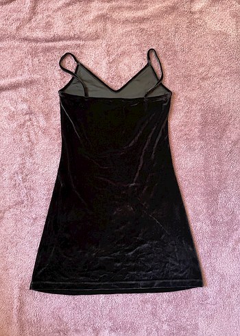 Dantel Detaylı Siyah Mini Goth Elbise - Görsel 3