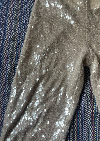 Zara Payetli Kapri Pantolon - Görsel 8
