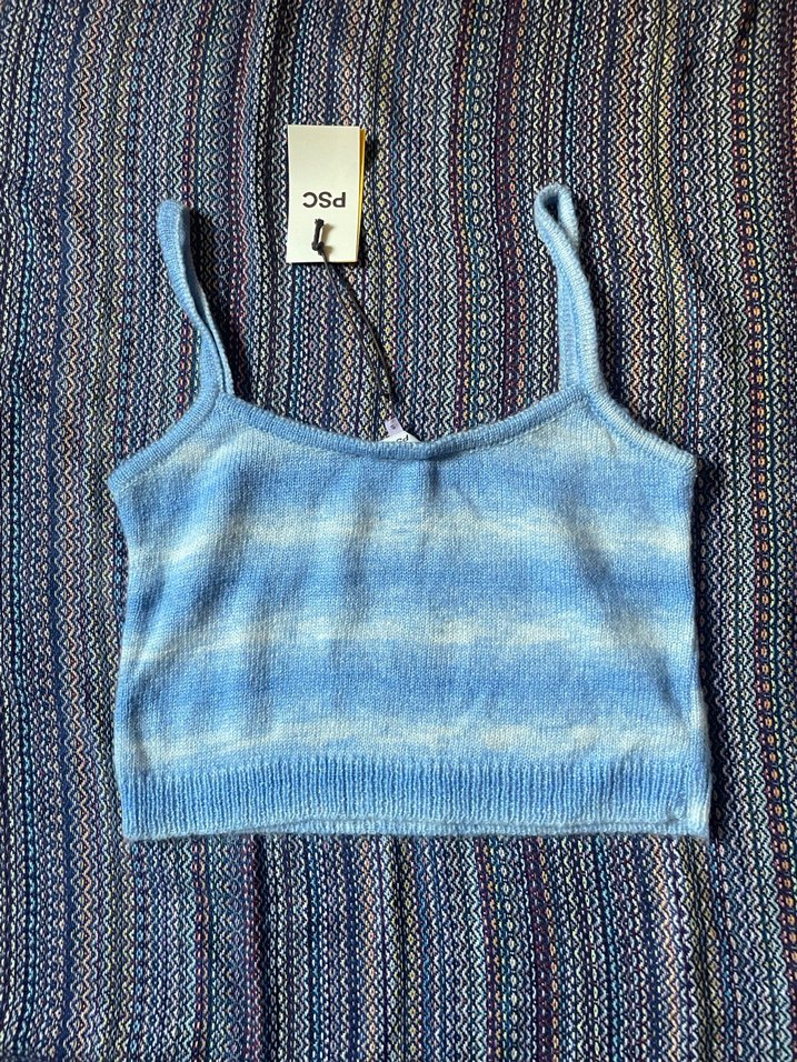 Psc Mavi Degrade Askılı Bluz - Görsel 5