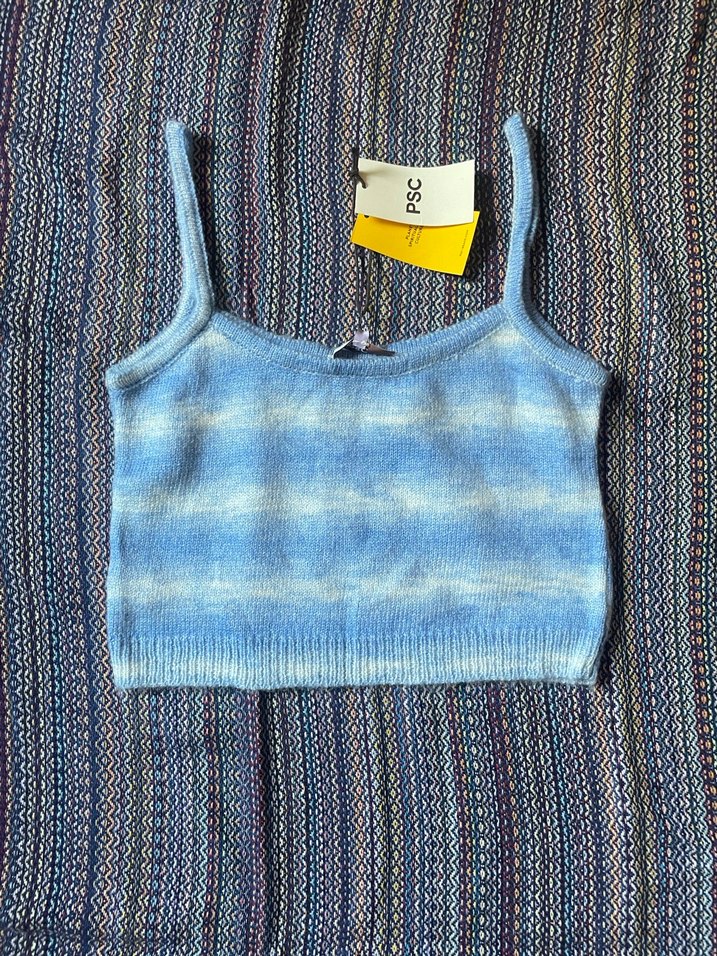 Psc Mavi Degrade Askılı Bluz - Görsel 2