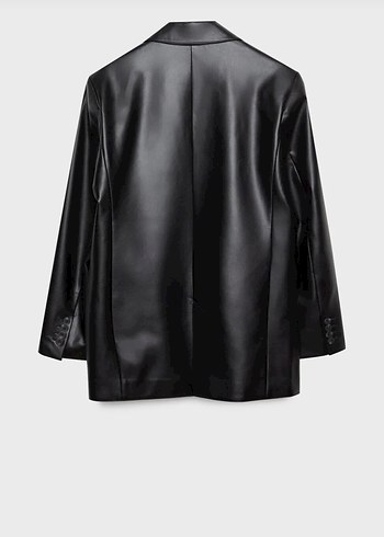 Kadın Siyah blazer ceket - Görsel 2