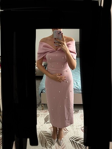 Pudra pembe isteme söz nişan elbisesi