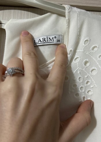 Beyaz Nakışlı Bohem Uzun Elbise - Görsel 3