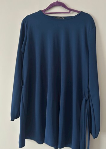 Lacivert Düğmeli Hamile Tişörtü - Görsel 2