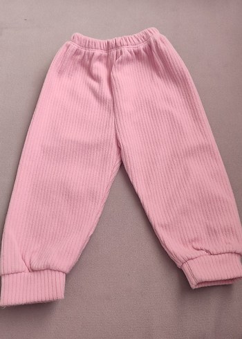 Kızlar için Pembe Örgü Tayt - Görsel 3