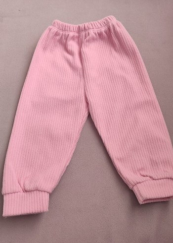 Kızlar için Pembe Örgü Tayt - Görsel 2