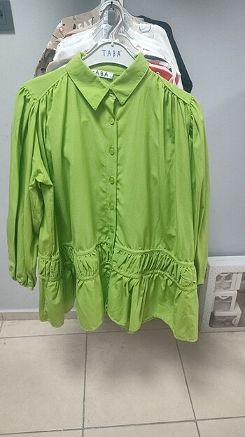 TABA ÖNÜ ŞERİTLİ GÖMLEK TUNİK