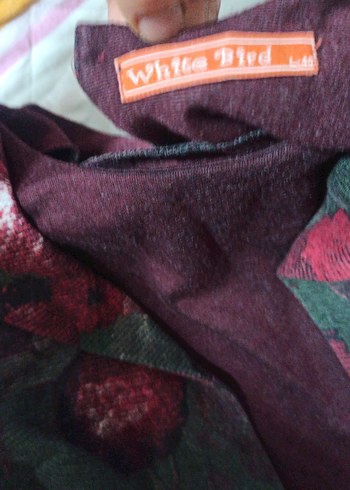 l Beden Bordo Düğmeli Vintage
