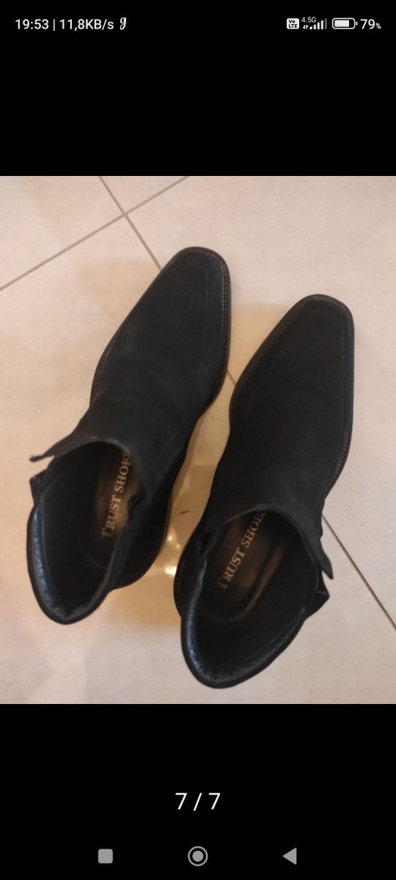 Siyah Süet Erkek Bot - Görsel 5