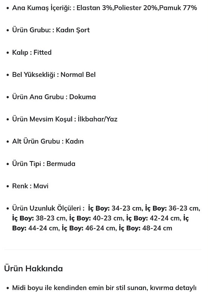 Denim jeans kot şort 34-xs beden - Görsel 3