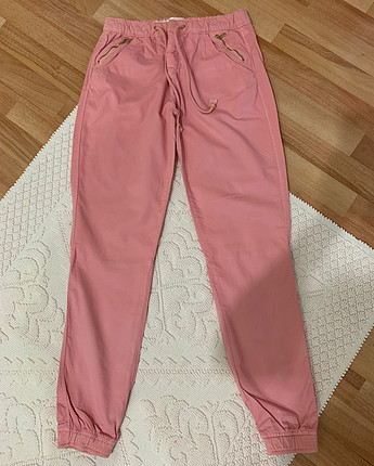 Pull&Bear; Kargo Jogger Pembe Pantolon S Beden 36 Beden. 