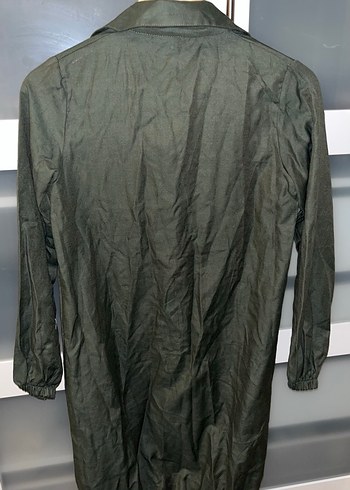 Düğmeli, Uzun Kollu Tunik Elbise - Görsel 3