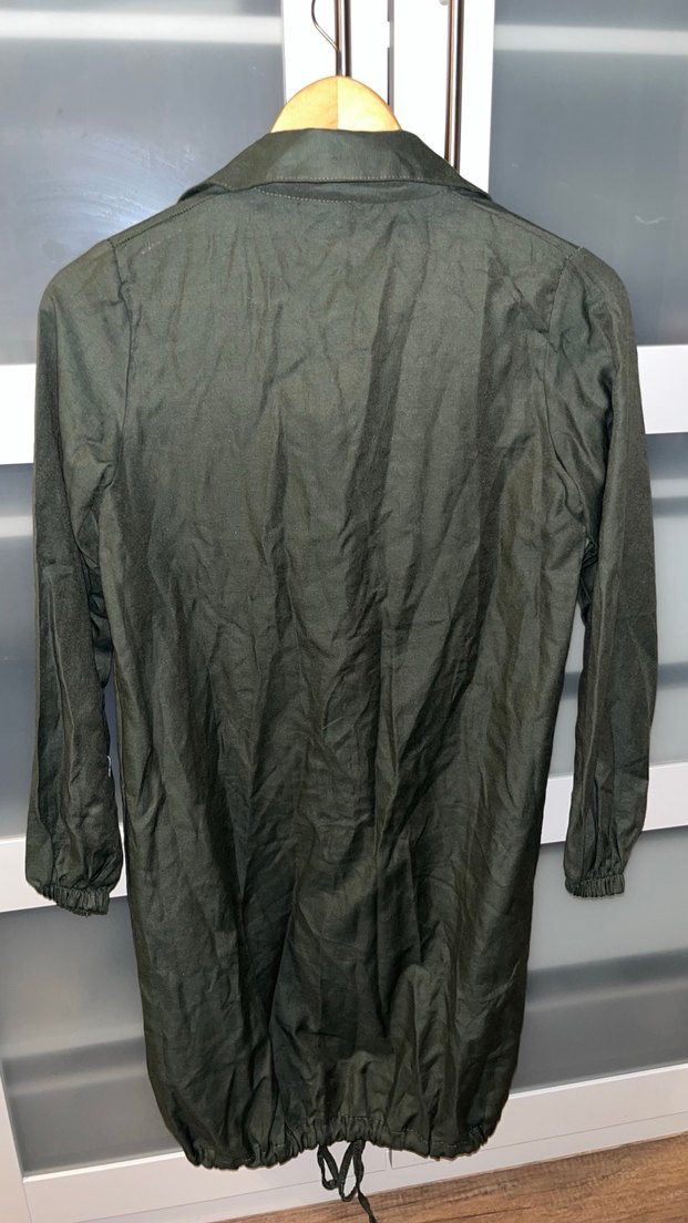 Düğmeli, Uzun Kollu Tunik Elbise - Görsel 3